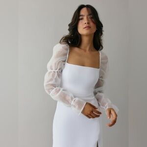 Park & Fifth Co Leslie Mini Dress in Japanese Crepe